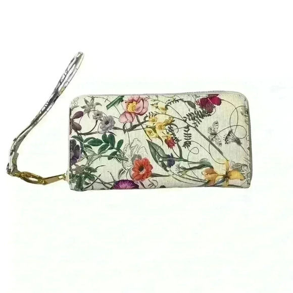 NWT Designer Inspired Floral Handbag Matching Wallet. - Picture 8 of 13